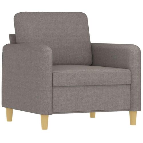 3 personers sofa med puder stof gråbrun
