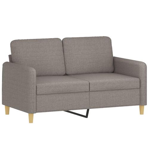 3 personers sofa med puder stof gråbrun