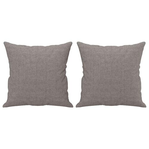 3 personers sofa med puder stof gråbrun