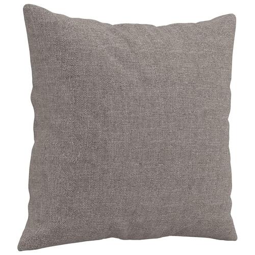 3 personers sofa med puder stof gråbrun