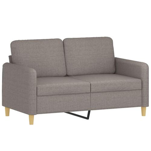 3 personers sofa med hynder stof gråbrun