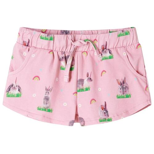 Shorts til børn str. 104 med snor lyserød