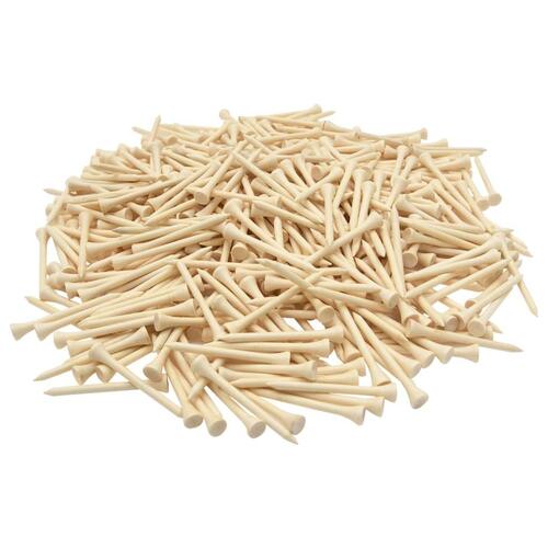 Golf-tees 1000 stk. 83 mm bambus