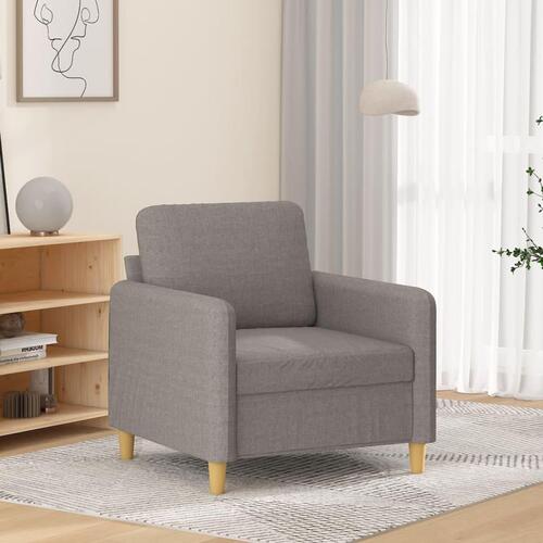 Lænestol 60 cm stof gråbrun