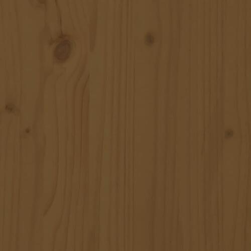 Midtermodul til havesofa 120x80 cm massivt fyrretræ gyldenbrun