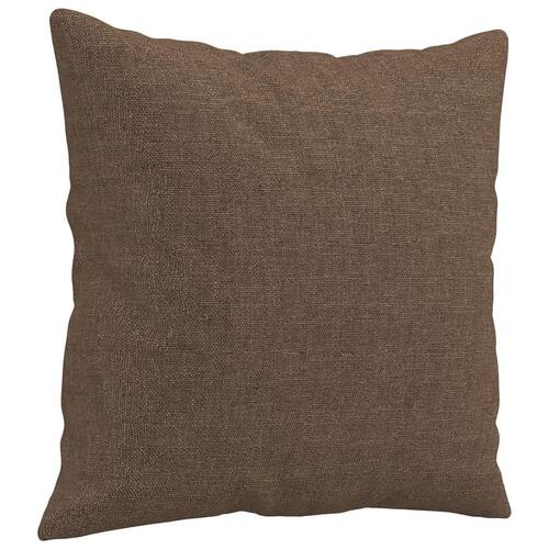 2 personers sofa med puder stof brun