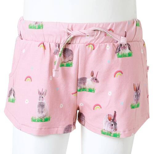 Shorts til børn str. 92 med snor lyserød