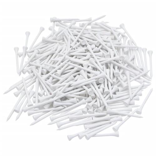 Golf-tees 1000 stk. 83 mm bambus hvid
