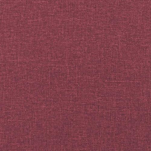 3-personers sofa 180 cm stof vinrød