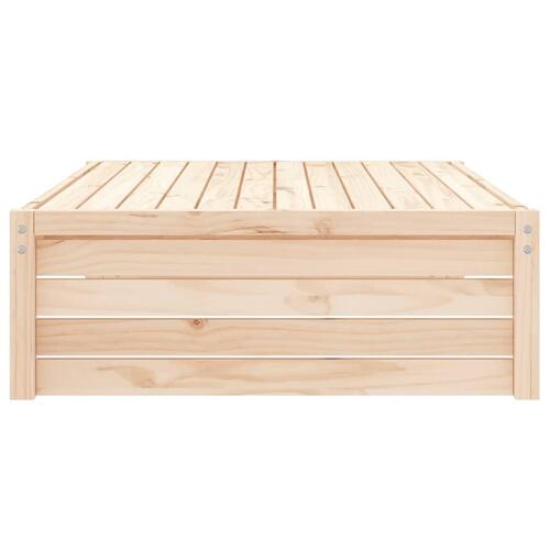 Udendørs fodskammel 120x80 cm massivt fyrretræ