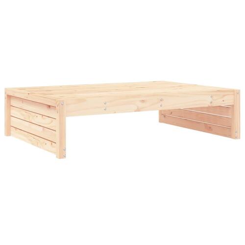 Udendørs fodskammel 120x80 cm massivt fyrretræ