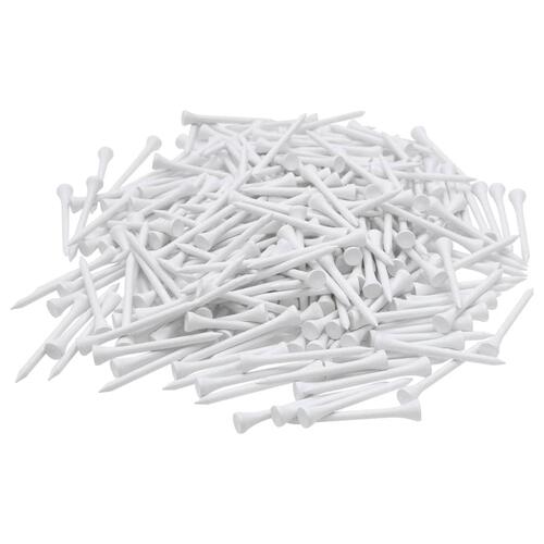 Golf-tees 1000 stk. 70 mm bambus hvid