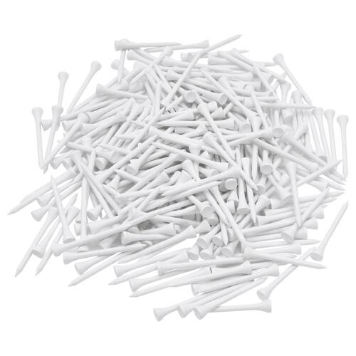 Golf-tees 1000 stk. 70 mm bambus hvid