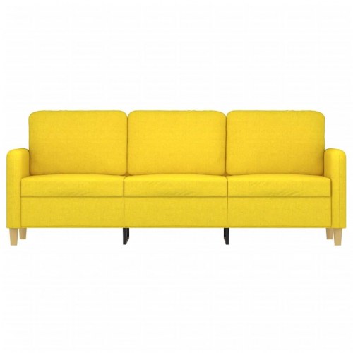 3-personers sofa i stof - 198 cm, lysegul
