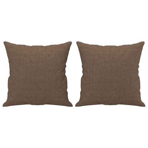 3 personers sofa med puder stof brun