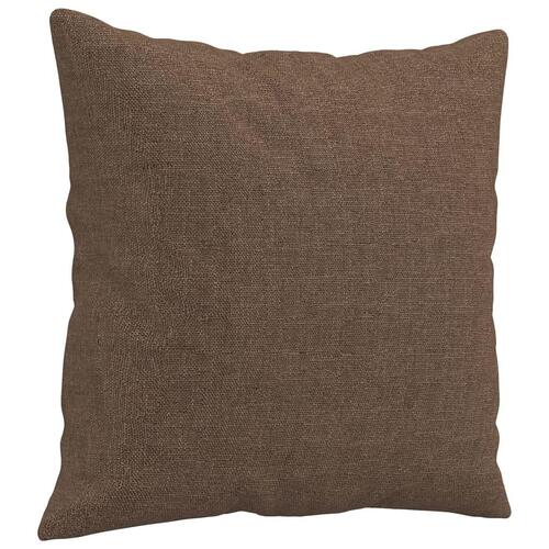 3 personers sofa med puder stof brun