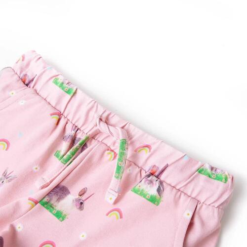 Shorts til børn str. 116 med snor lyserød