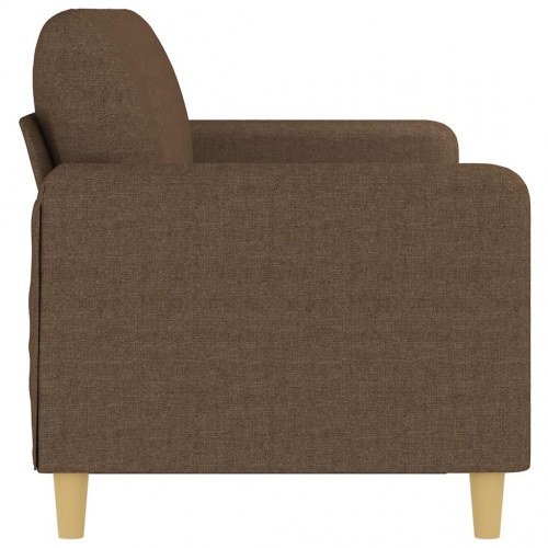 3-personers sofa i stof - brun, sædebredde 180 cm
