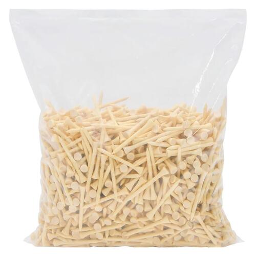 Golf-tees 1000 stk. 70 mm bambus