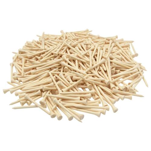 Golf-tees 1000 stk. 70 mm bambus