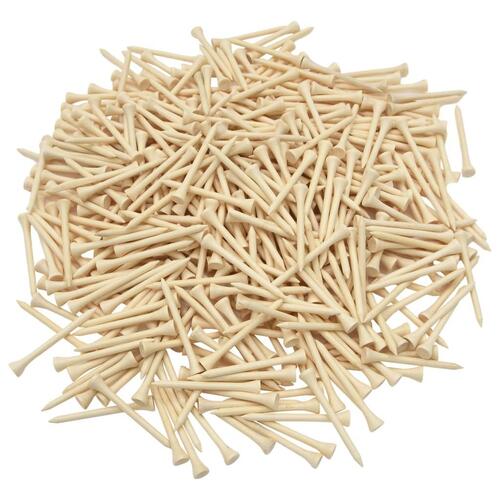 Golf-tees 1000 stk. 70 mm bambus