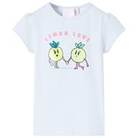 T-shirt til børn str. 92 lyseblå