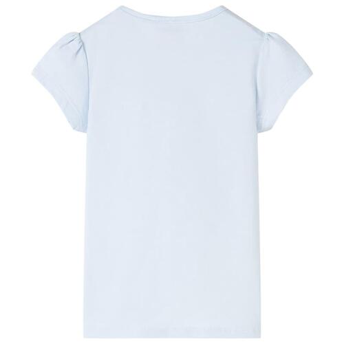 T-shirt til børn str. 92 lyseblå