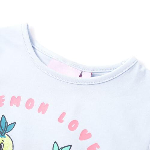 T-shirt til børn str. 92 lyseblå
