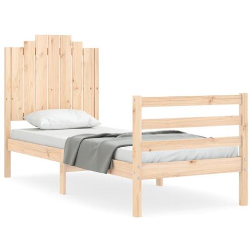Sengeramme med sengegavl Small Single massivt træ
