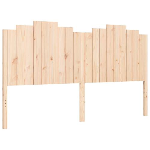 Sengeramme med sengegavl 180x200 cm massivt træ