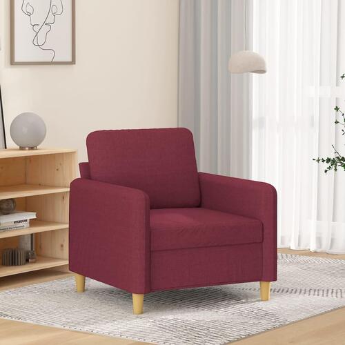 Lænestol 60 cm stof vinrød