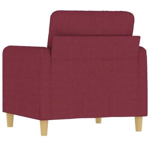 Lænestol 60 cm stof vinrød