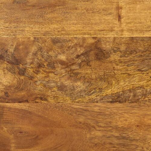 Sofabord 45x45x40 cm massivt mangotræ og jern