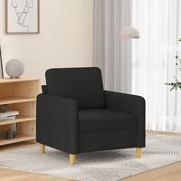Lænestol 60 cm stof sort