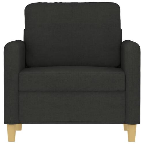 Lænestol 60 cm stof sort