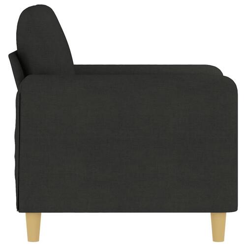 Lænestol 60 cm stof sort
