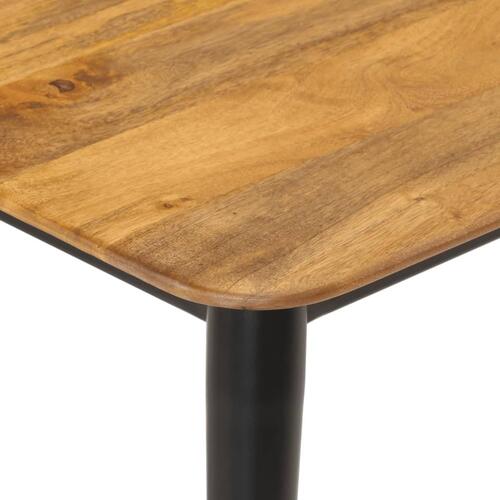 Sofabord 110x50x40 cm massivt mangotræ og jern