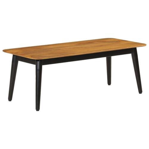 Sofabord 110x50x40 cm massivt mangotræ og jern