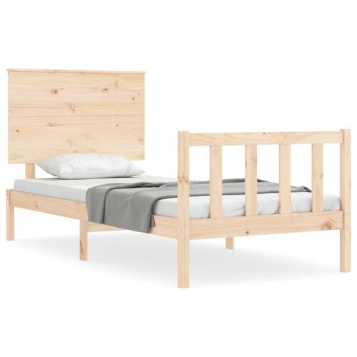 Sengeramme uden madras 100x200 cm massivt fyrretræ