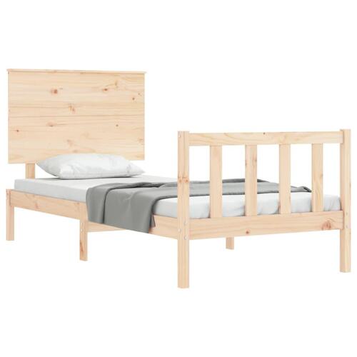 Sengeramme uden madras 100x200 cm massivt fyrretræ