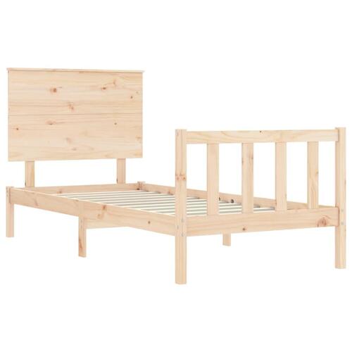 Sengeramme uden madras 100x200 cm massivt fyrretræ