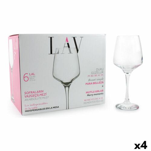 Sæt med glas LAV Lal (4 enheder) (6 stk)