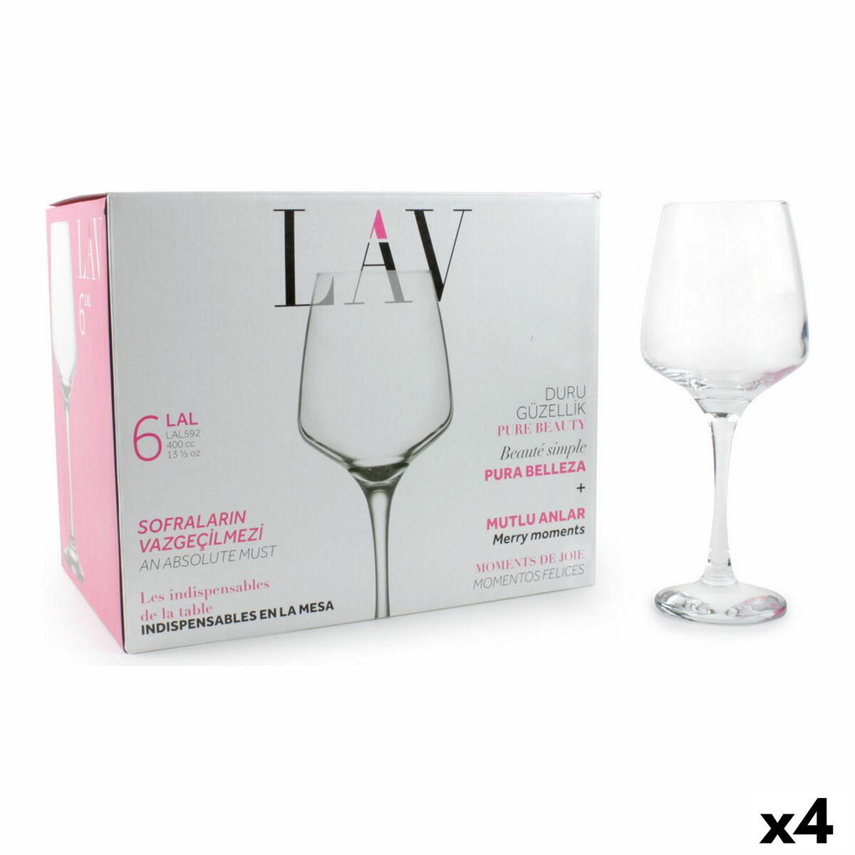 Sæt med glas LAV Lal (4 enheder) (6 stk)