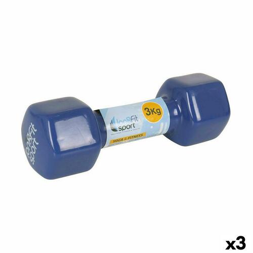 Bumbbells LongFit Sport Longfit sport 3 Kg Blå 3 enheder