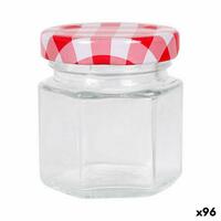 Gennemsigtig Glaskrukke Mediterraneo Glas 45 ml (96 enheder)