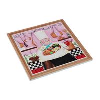 Dækkeserviet Versa Mande kok Kork Keramik 20 x 20 cm