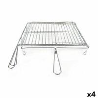 Grill Algon Chromsalt Roterende Sølvfarvet 45 x 50 x 9 cm (4 enheder)