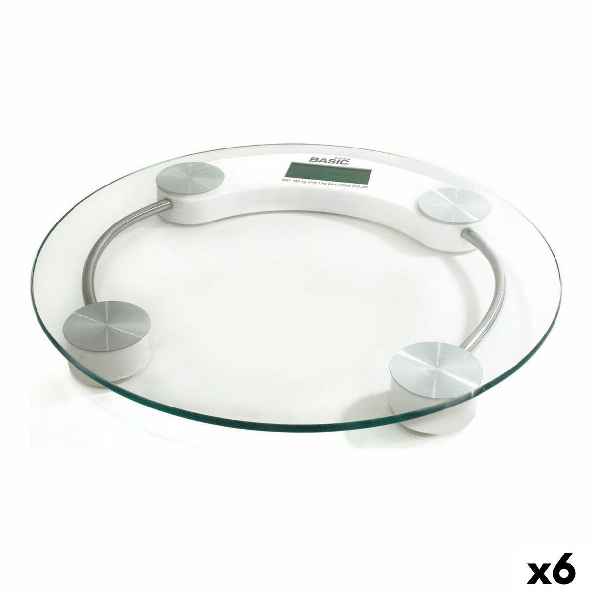 Digital badevægt Basic Home Gennemsigtig 33 x 3,5 cm (6 enheder)