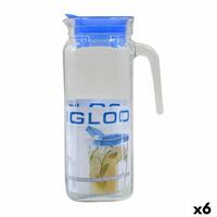 Kande Borgonovo Igloo Gennemsigtig Glas Blå 1,2 L (6 enheder)