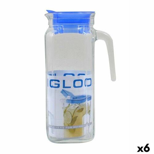 Kande Borgonovo Igloo Gennemsigtig Glas Blå 1,2 L (6 enheder)